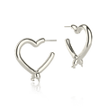 Aretes Latex balloon corazón globo earring