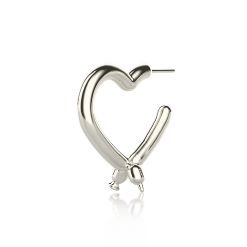 Aretes Latex balloon corazón globo earring 1