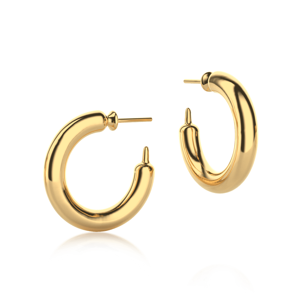 aretes latex balloon globo earring dorados