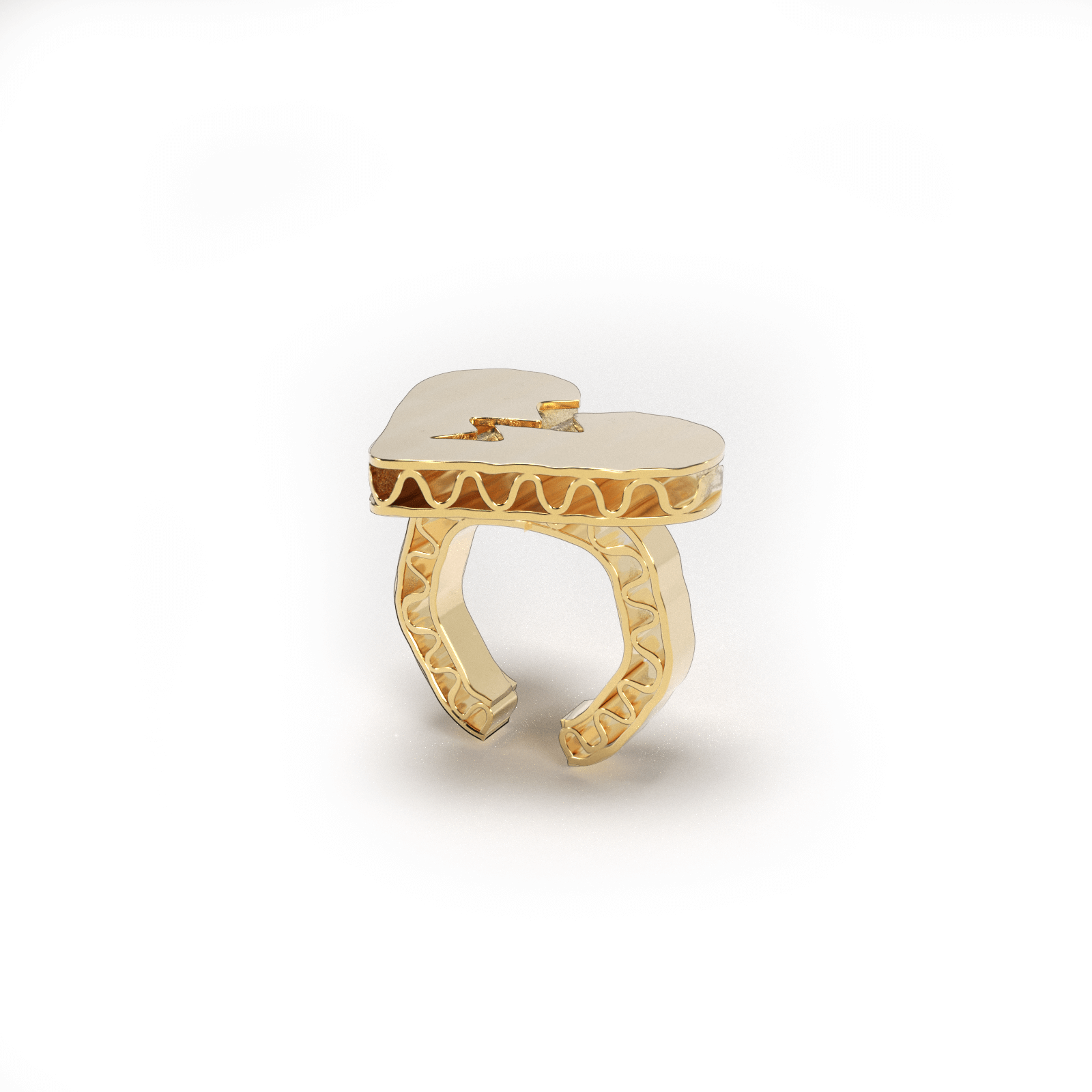 Anillo CARDBOARD BROKEN HEART