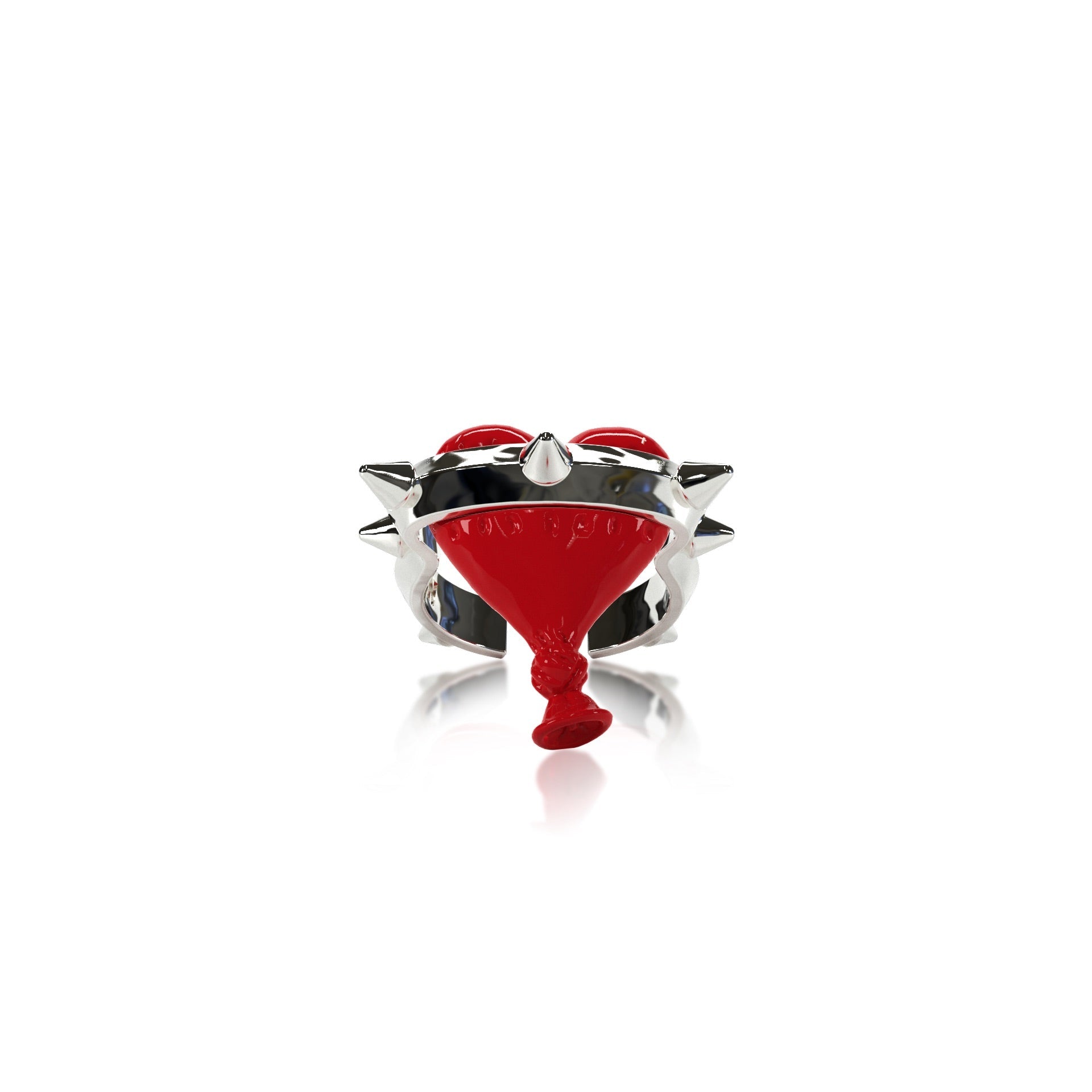 Fun heart Balloon ring Plata 925