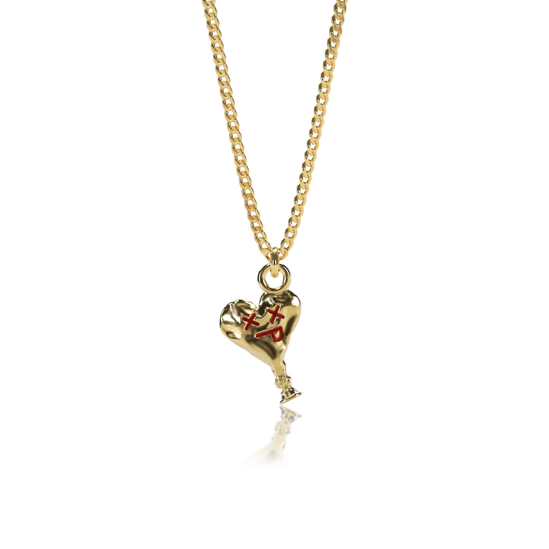 Fun hearts/hurt balloon necklace