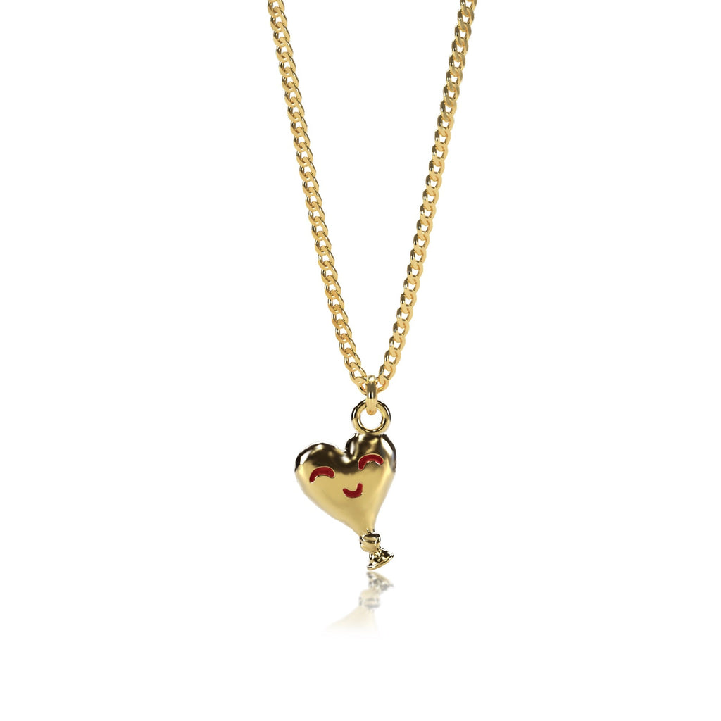 Fun hearts/hurt balloon necklace