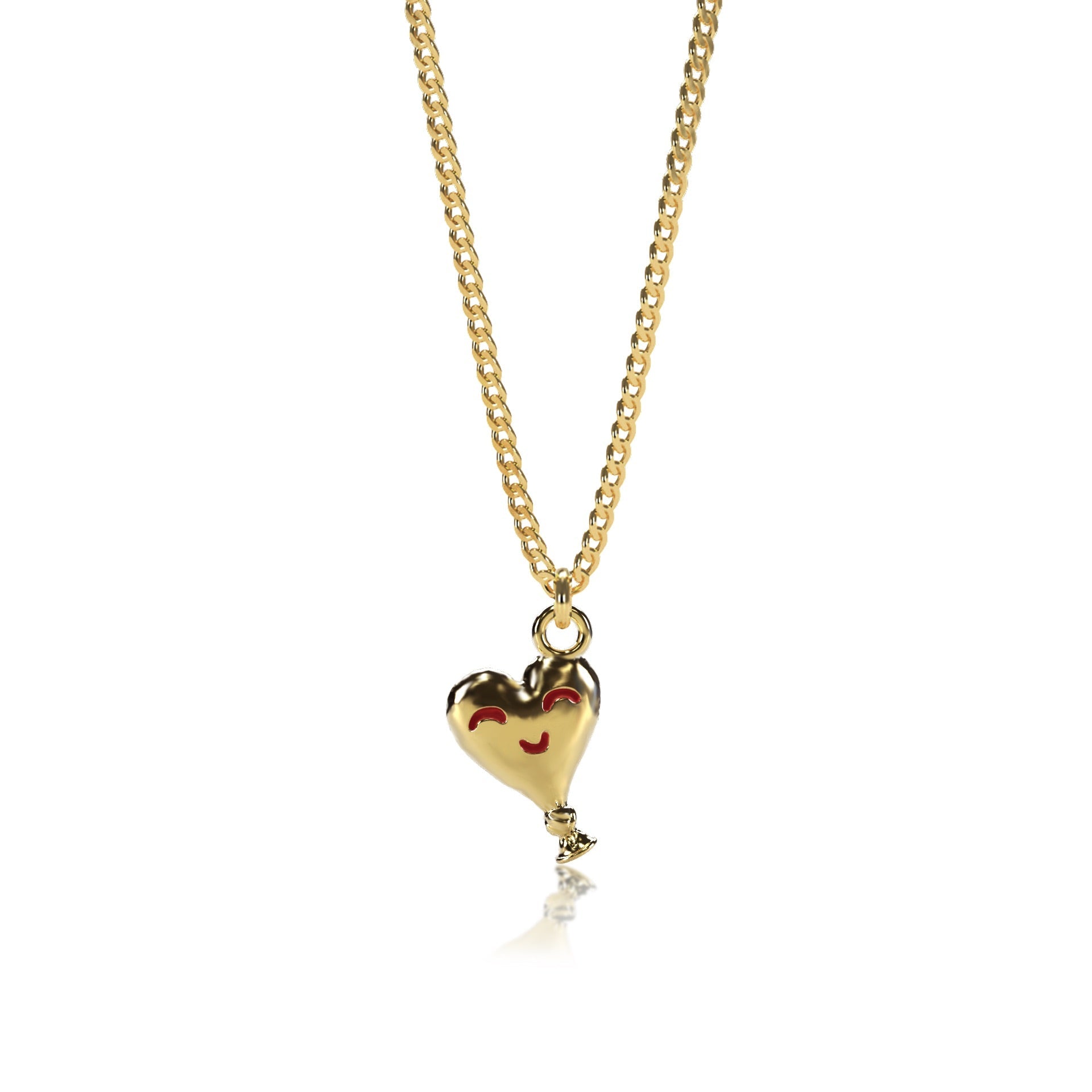 Fun hearts/hurt balloon necklace