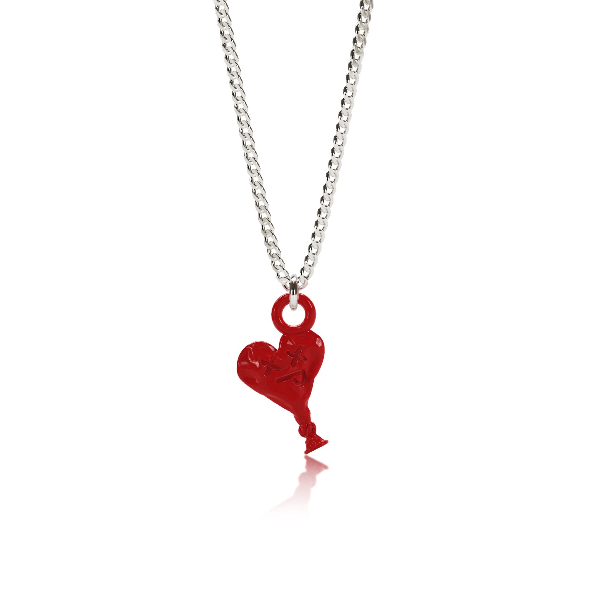 Fun hearts/hurt balloon necklace Resin