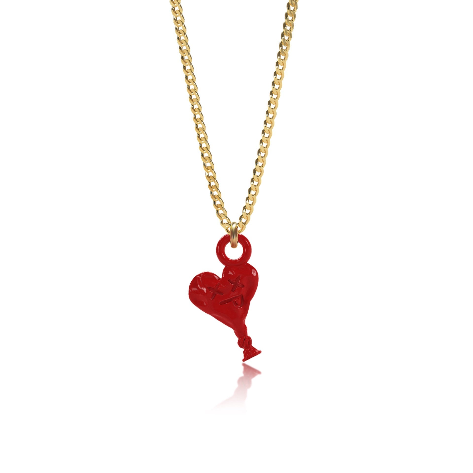Fun hearts/hurt balloon necklace Resin
