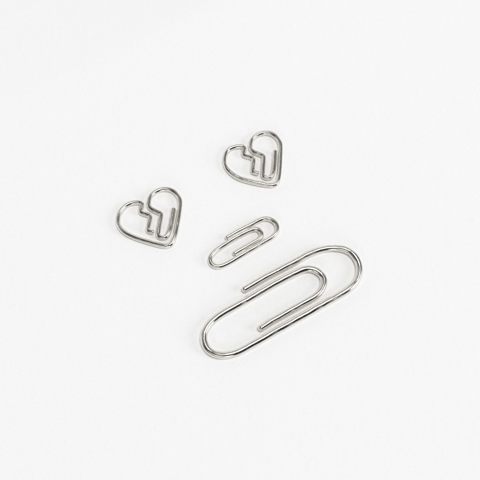 Set PAPER CLIPS BROKEN HEART