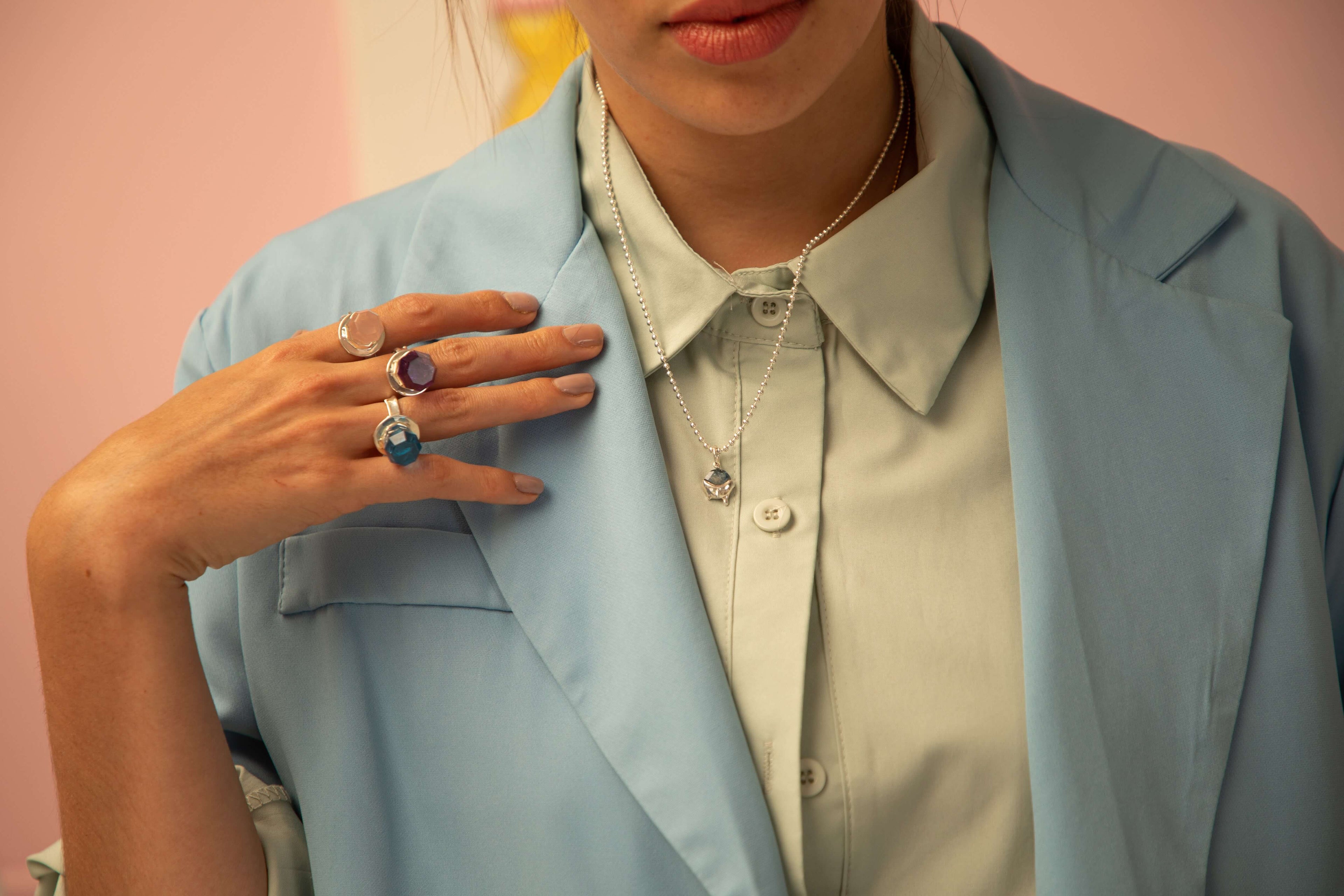 FUN GEM RING Bajo Pedido - Plata 925