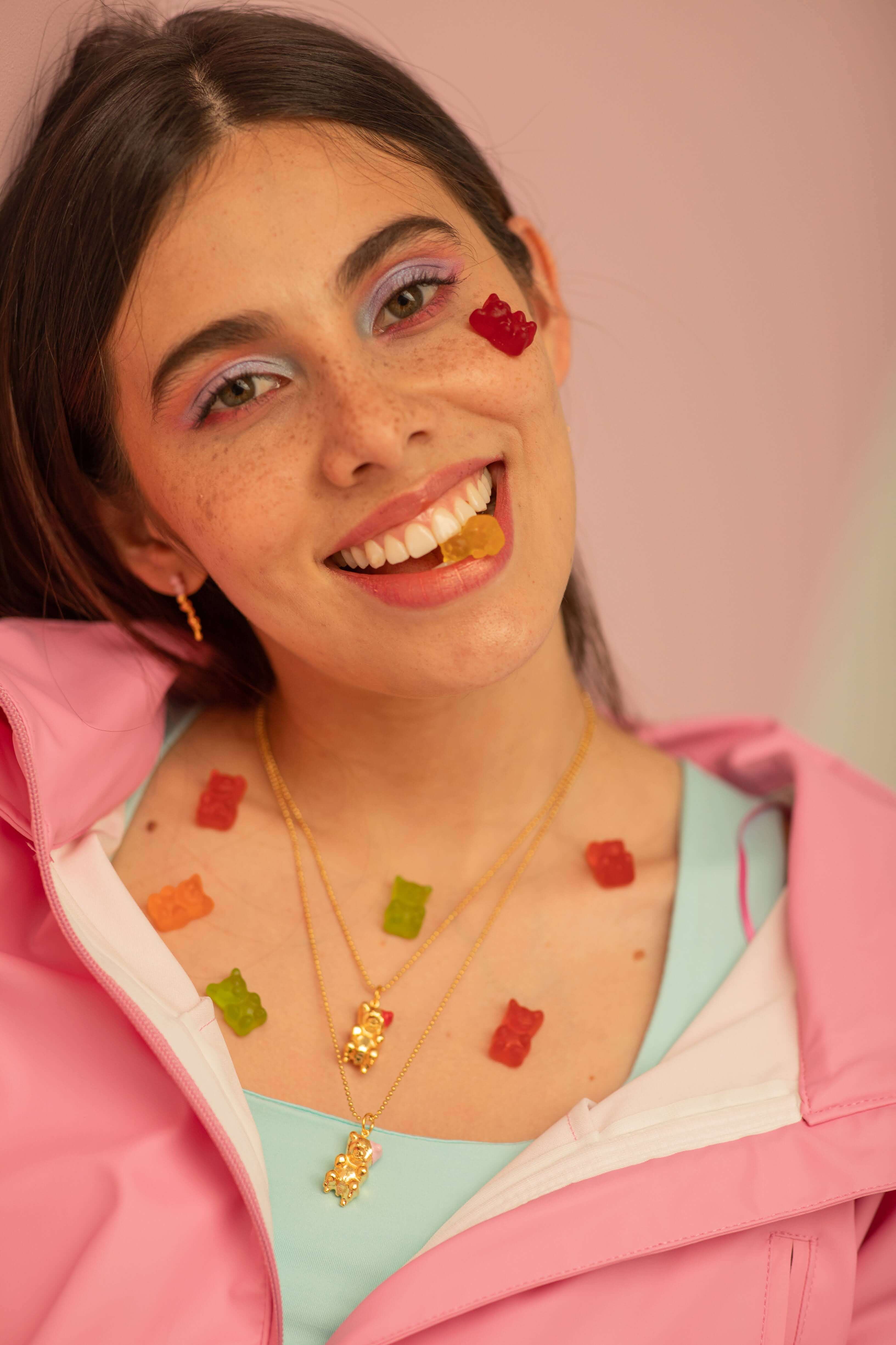 Collar GUMMY BEAR Cherry
