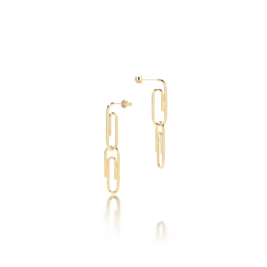 Aretes PAPER CLIP - DOUBLE