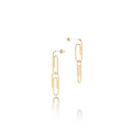 Aretes PAPER CLIP - DOUBLE
