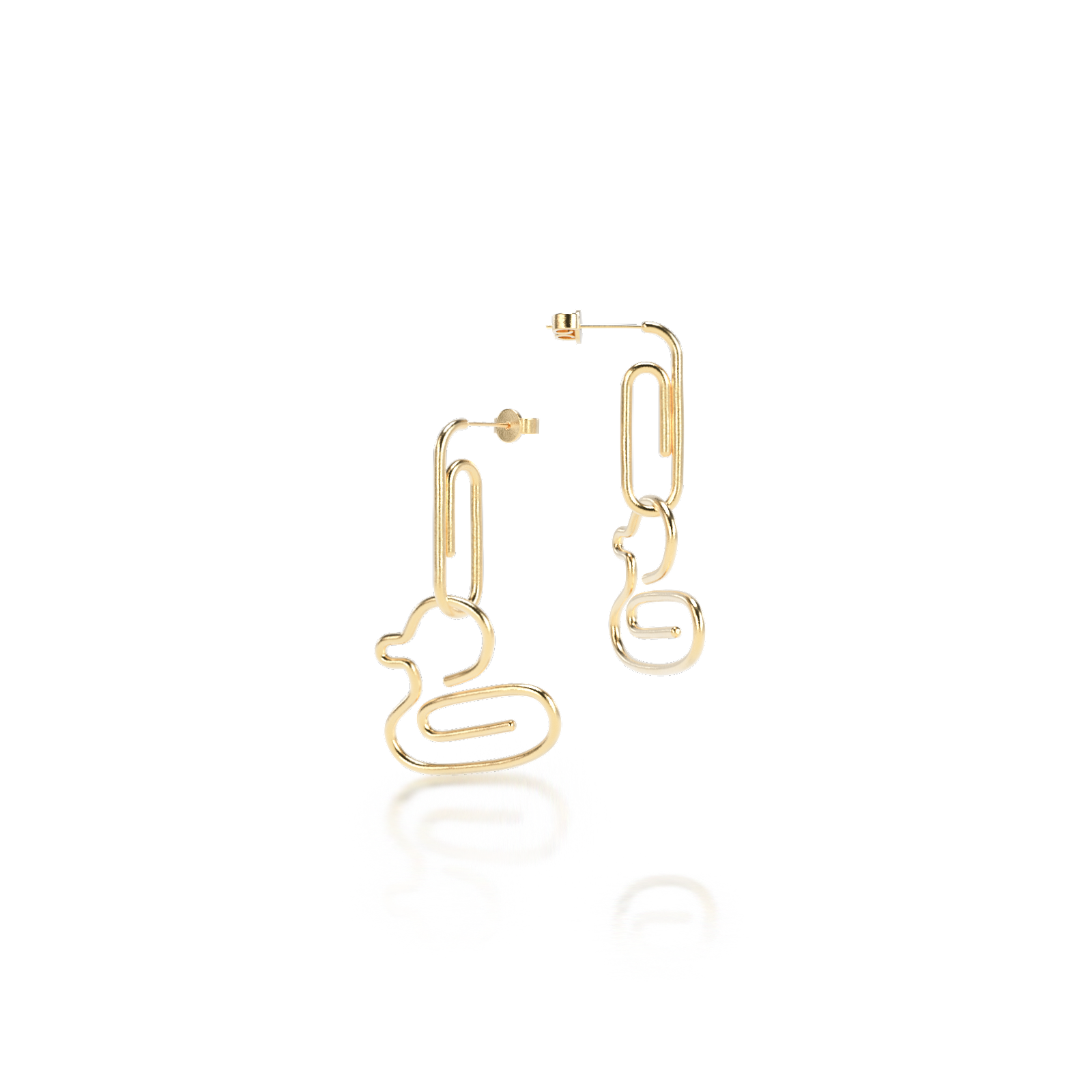 Aretes PAPER CLIP + DUCK