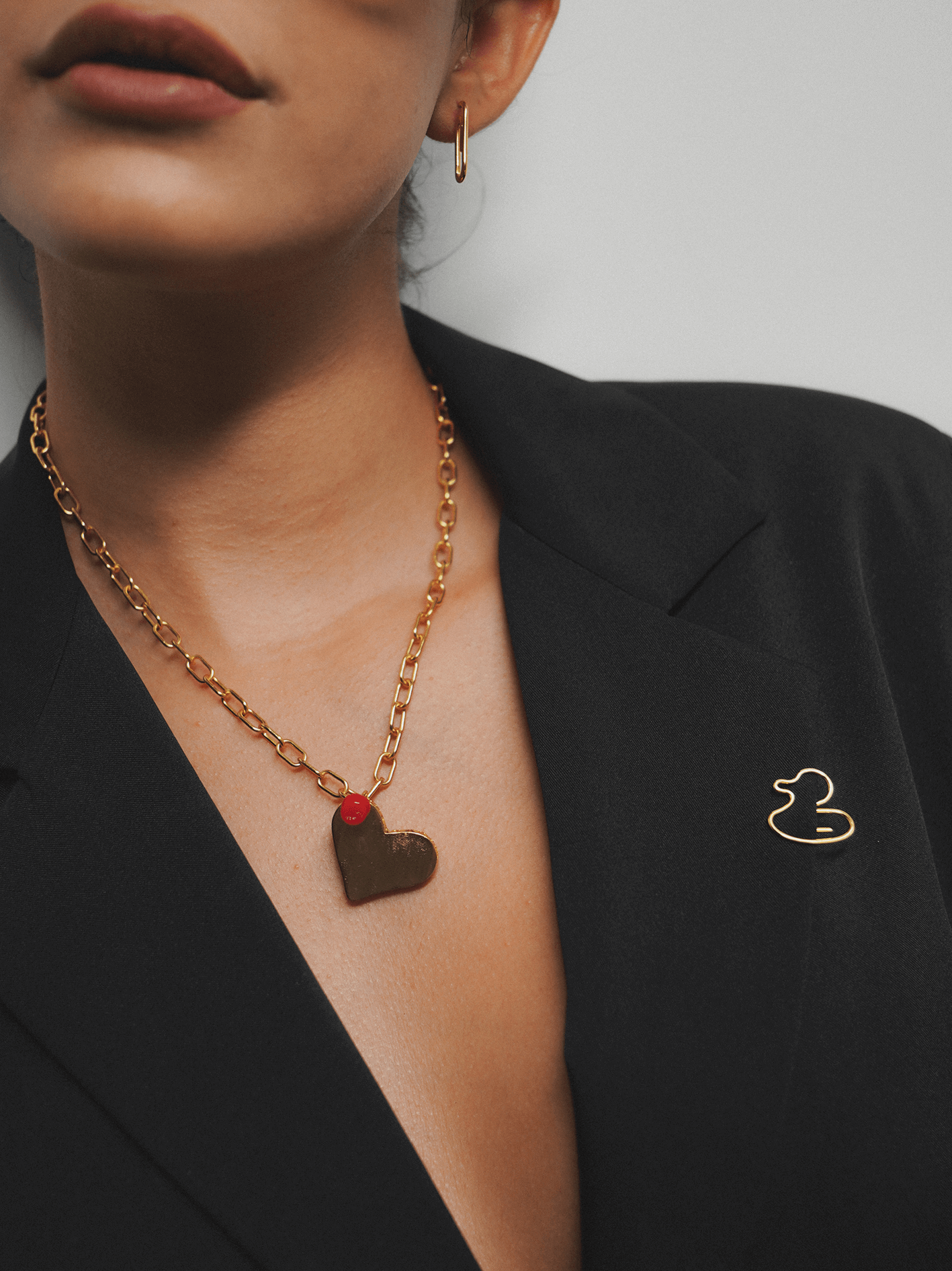 Collar PIN IT CARDBOARD HEART