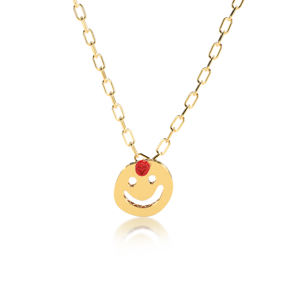 Collar PIN IT CARDBOARD HAPPY FACE