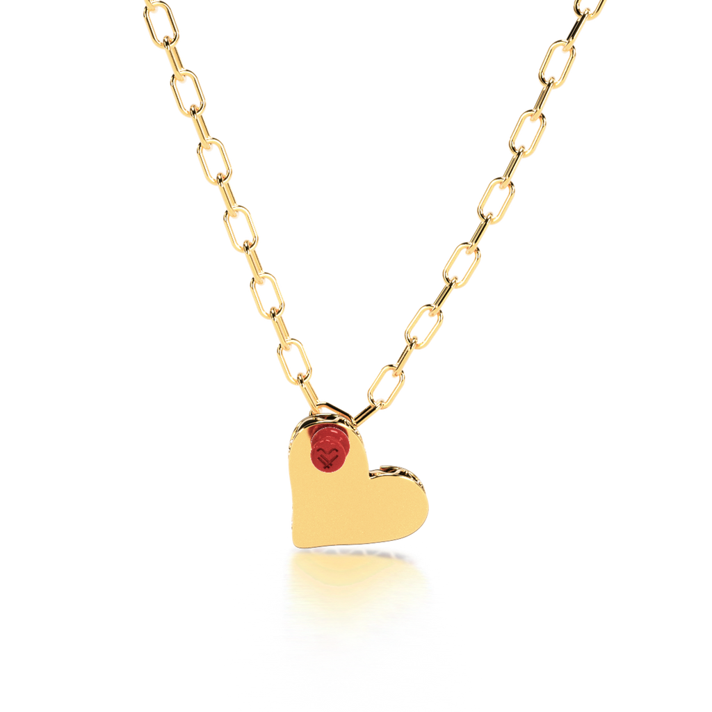 Collar PIN IT CARDBOARD HEART