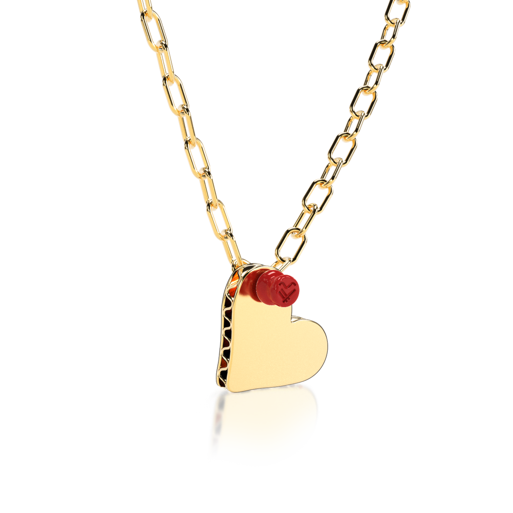 Collar PIN IT CARDBOARD HEART