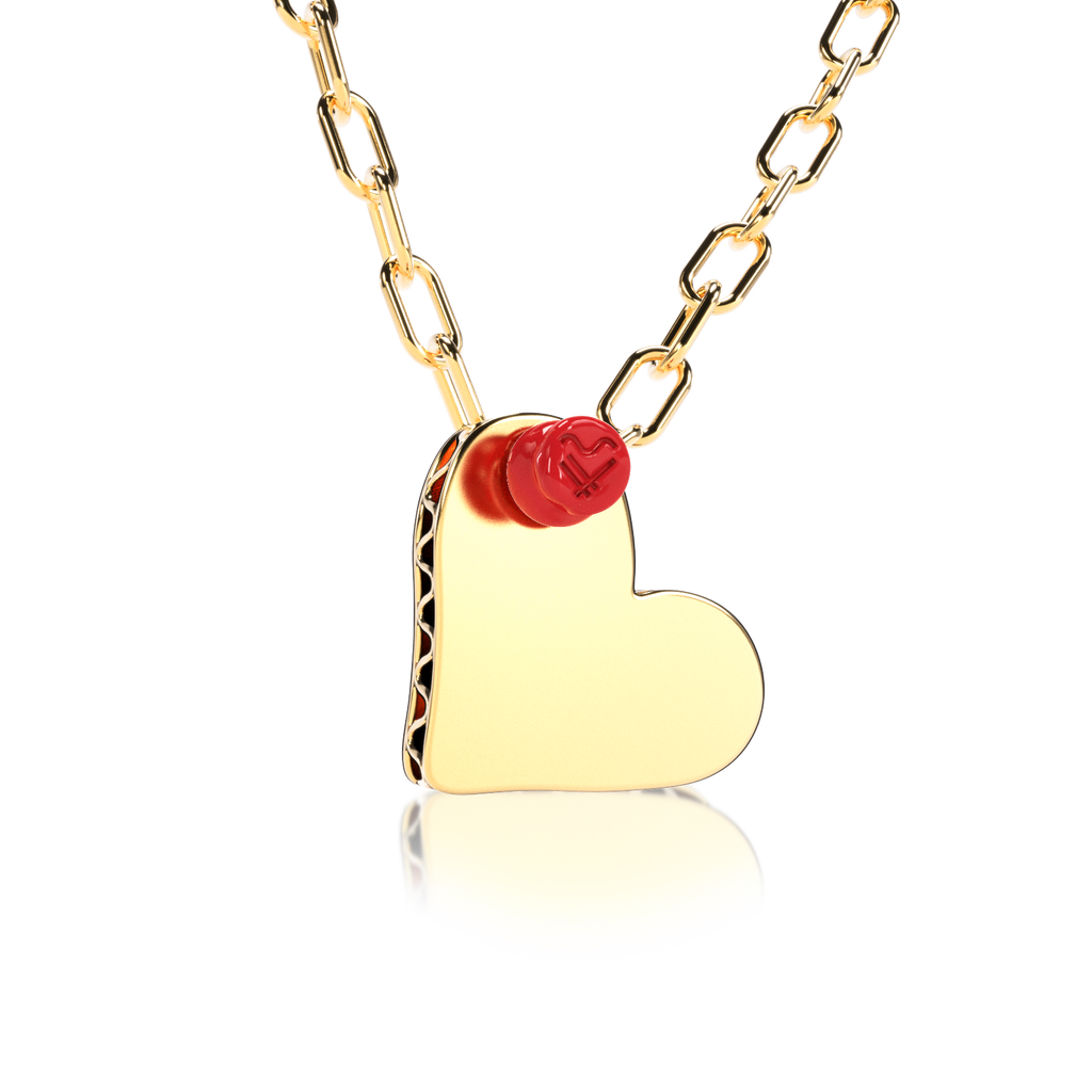 Collar PIN IT CARDBOARD HEART