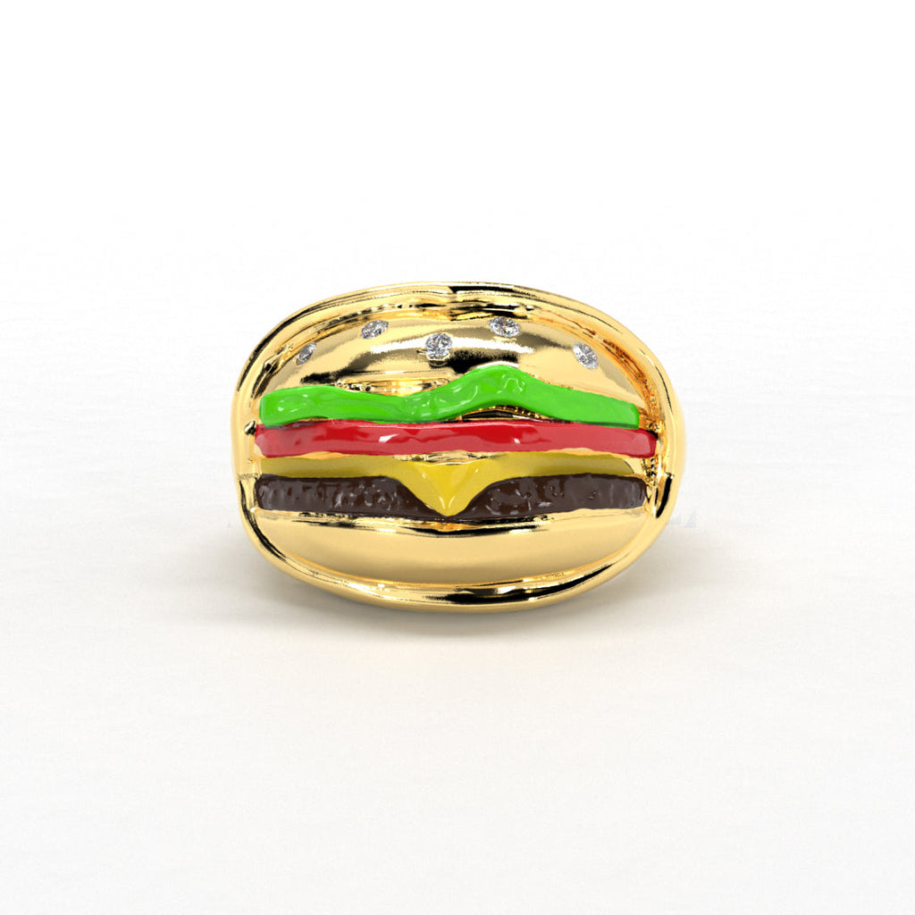 Fun Chessy Burger Ring