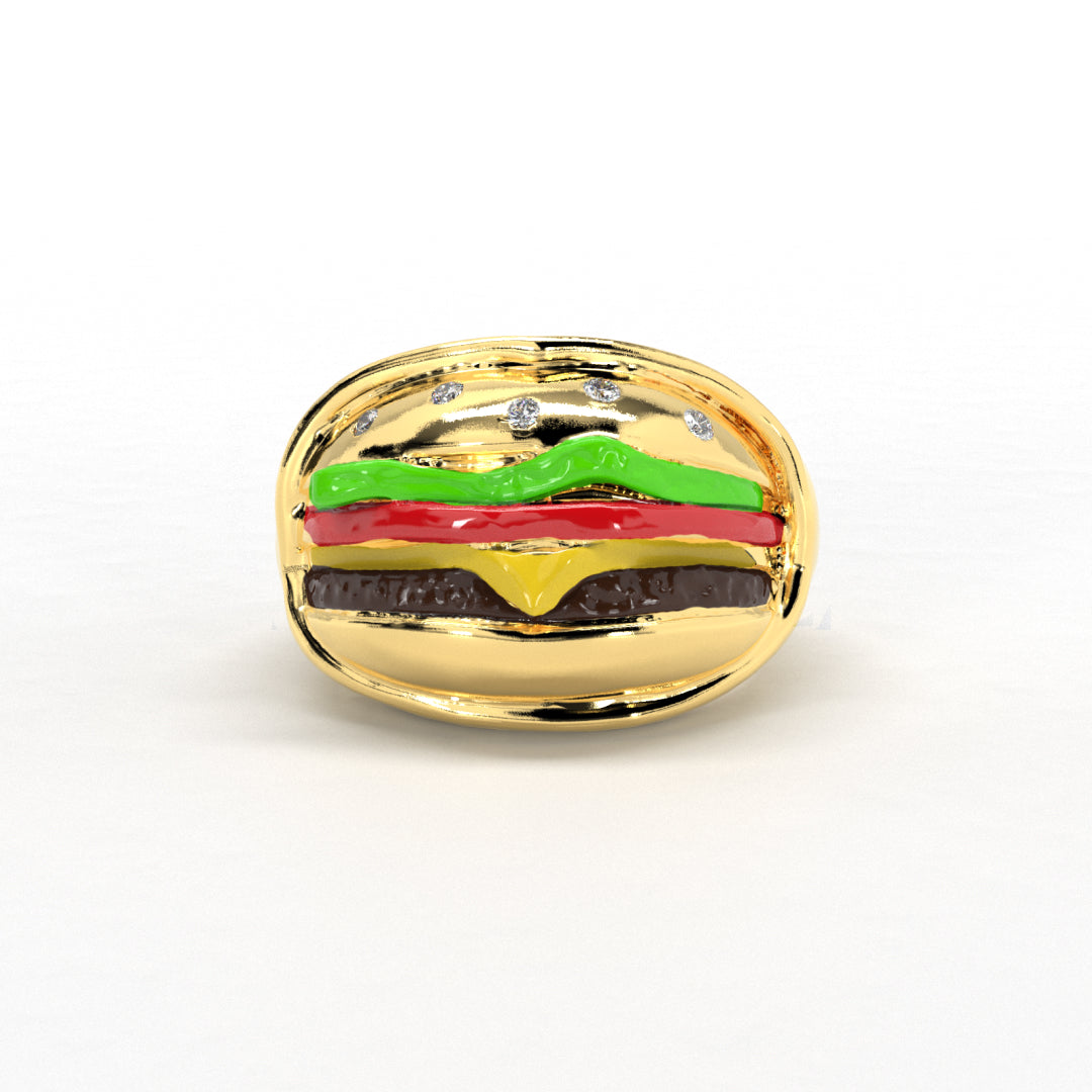 Fun Chessy Burger Ring