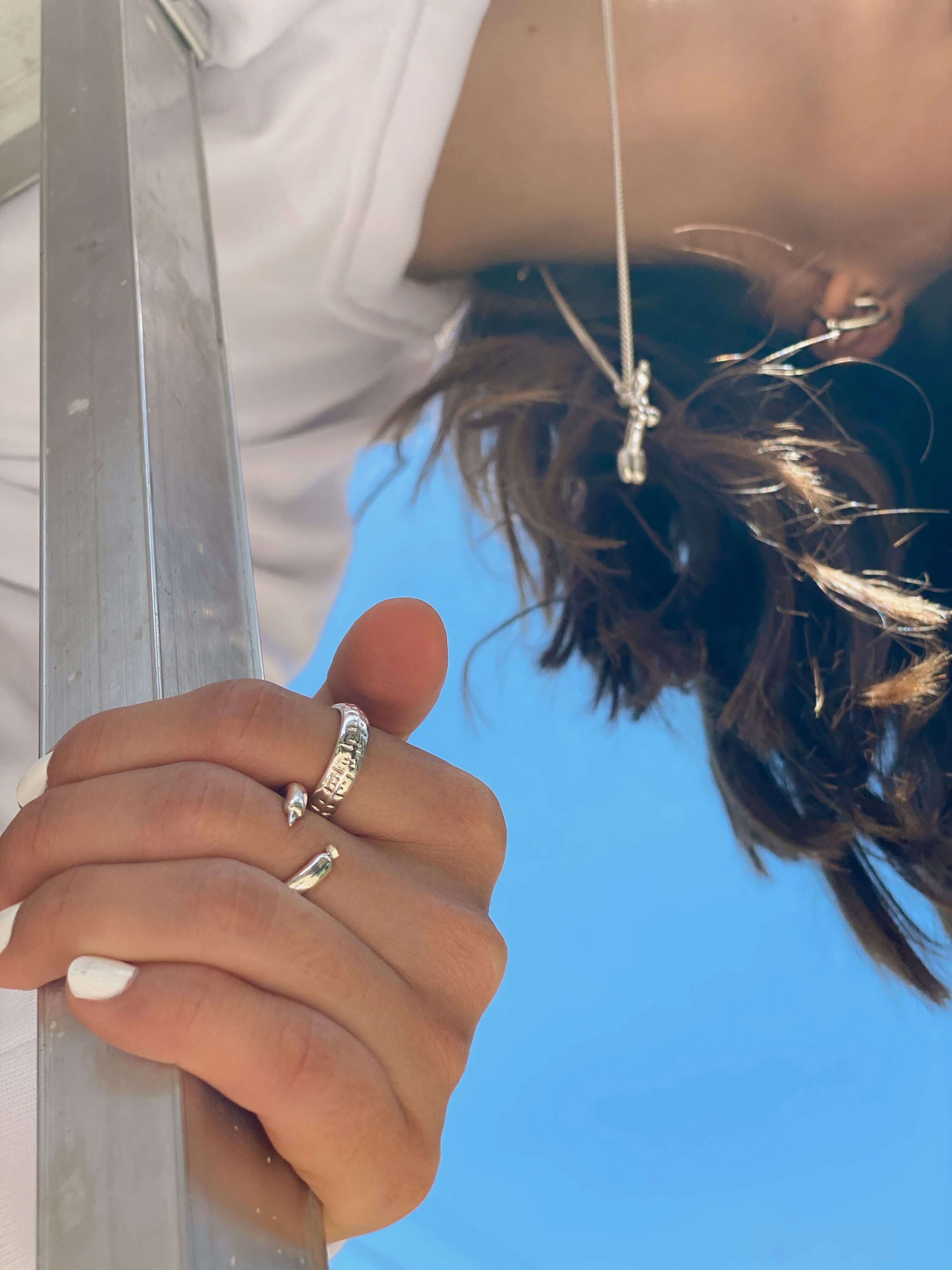 Anillo Latex Balloon Plata 925