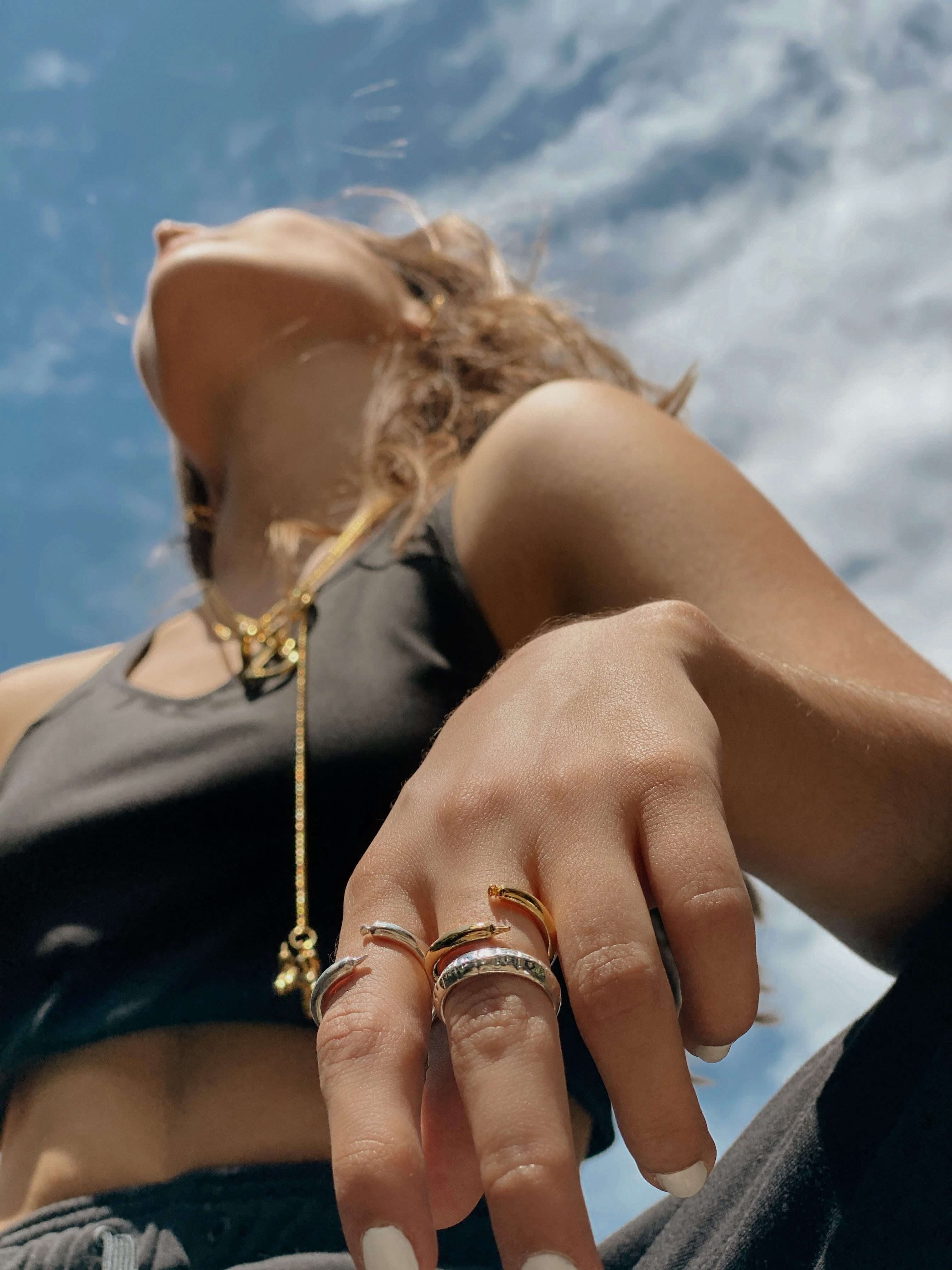 Anillo Latex Balloon Dorado