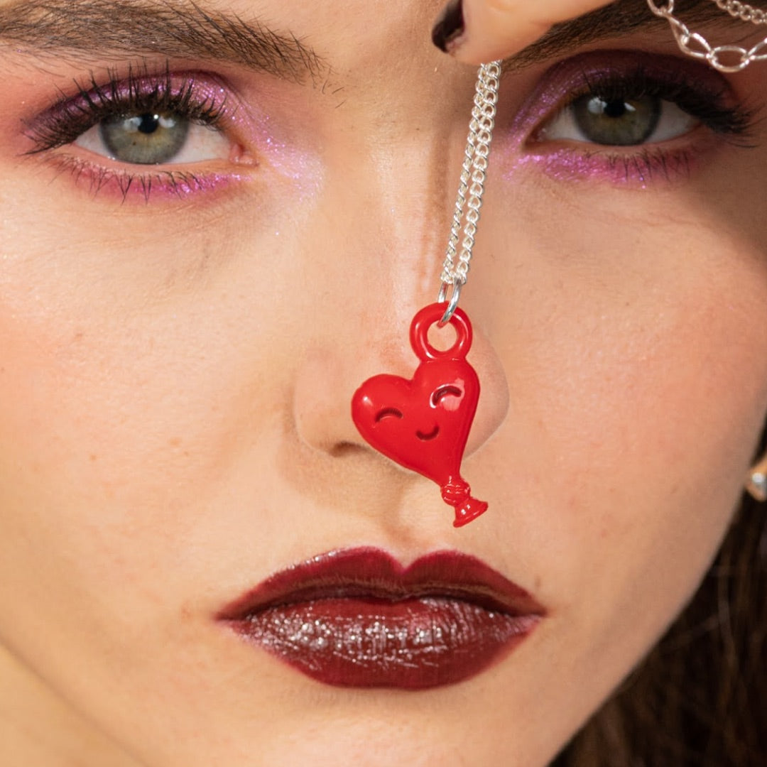 Fun hearts/hurt balloon necklace Resin