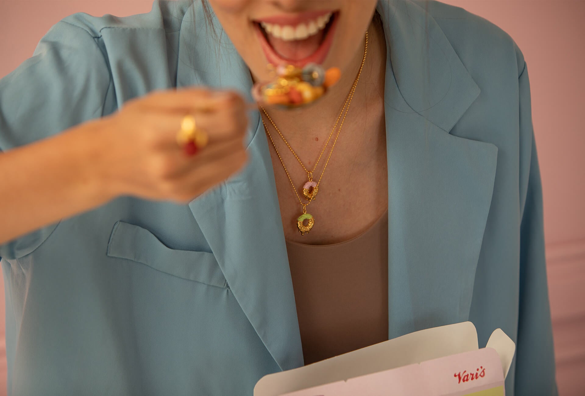 Collar FROOT HOOP rosa