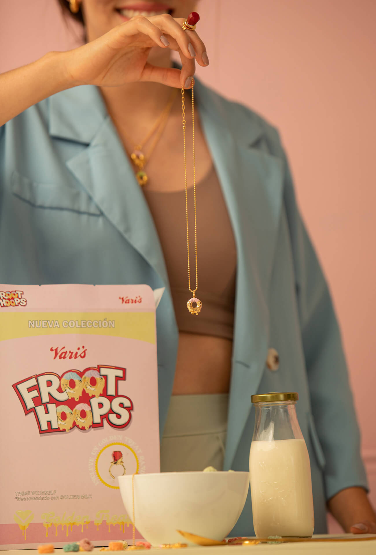 Collar FROOT HOOP rosa