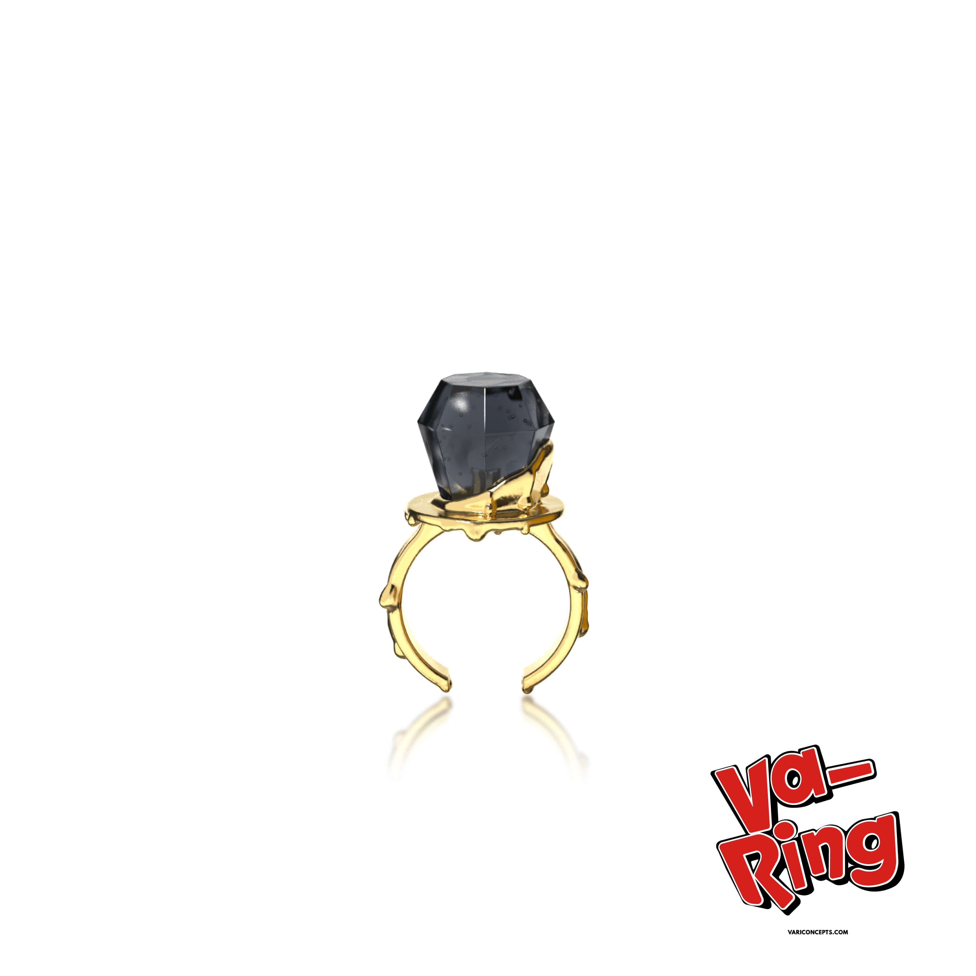 FUN GEM RING BLACK