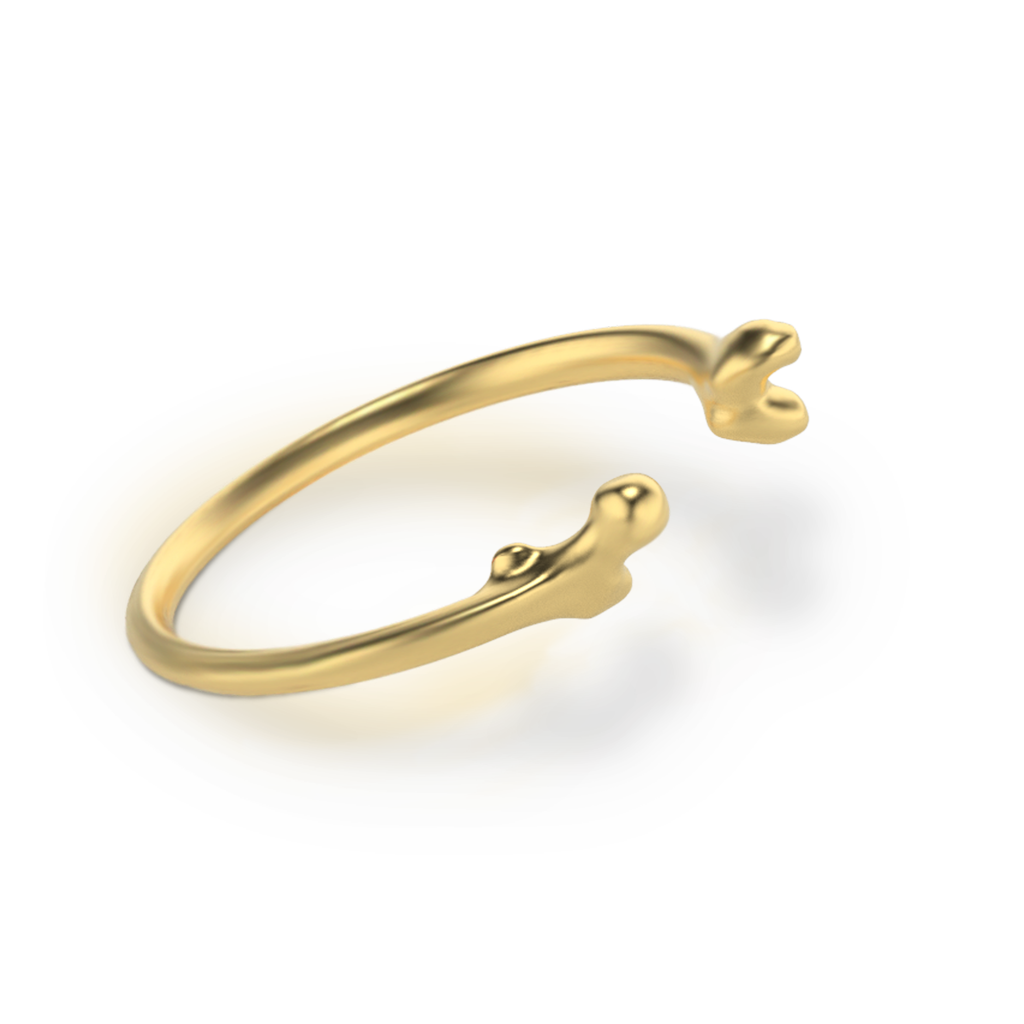 brazalete hueso dorado- golden bone cuff