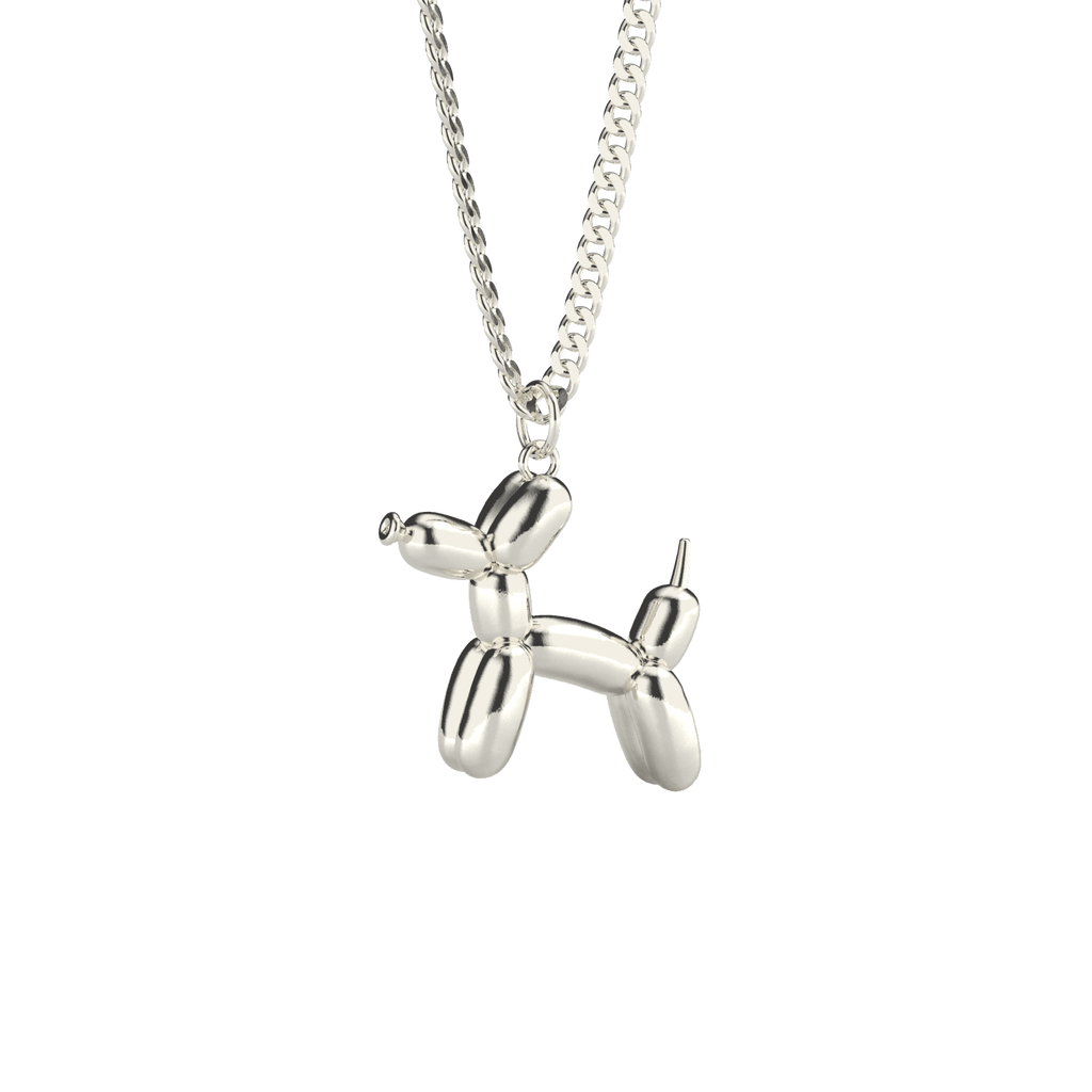 Collar Balloon Doggy plata 925