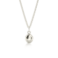 Collar charm foil balloon Happy face Plata 925