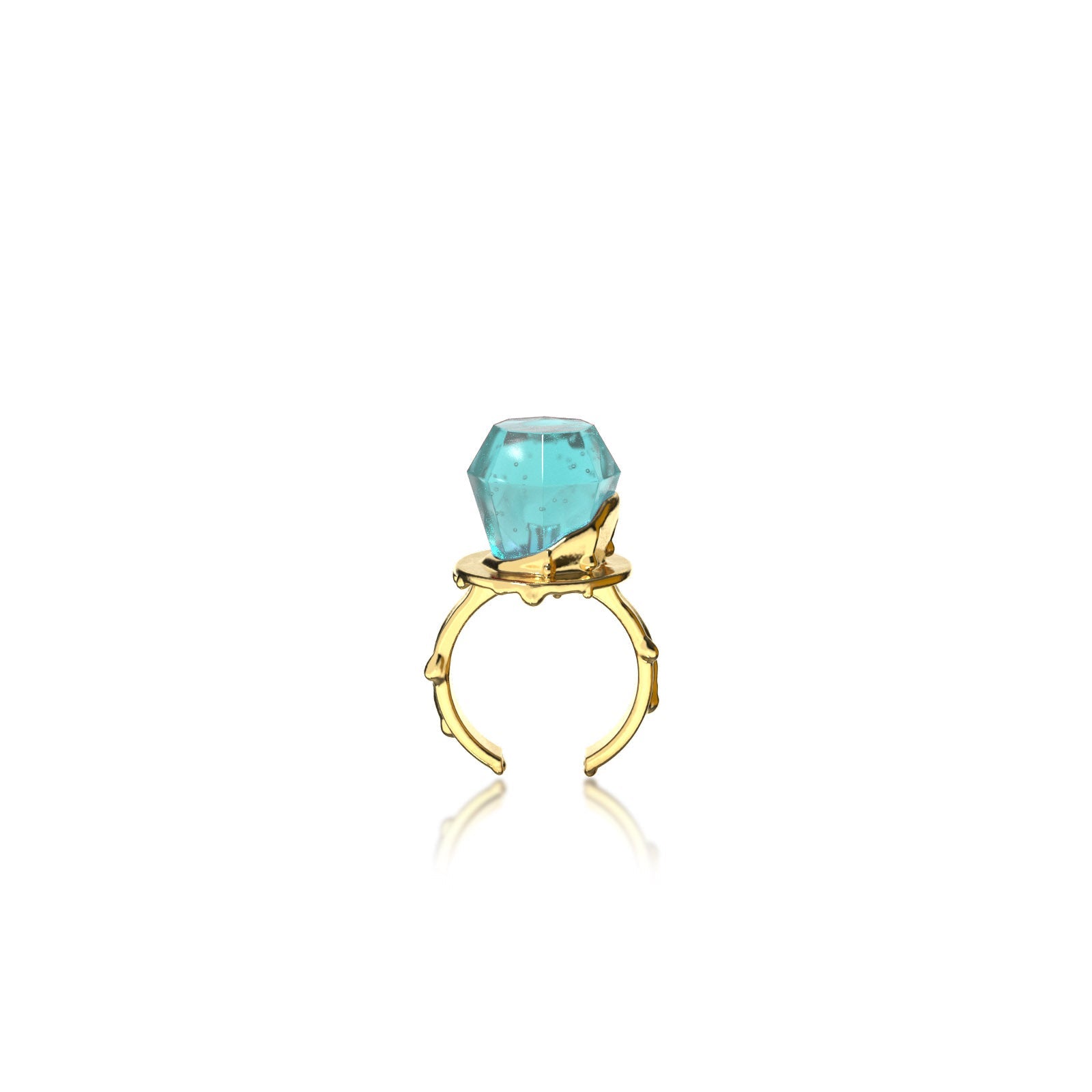 FUN GEM RING BLUE