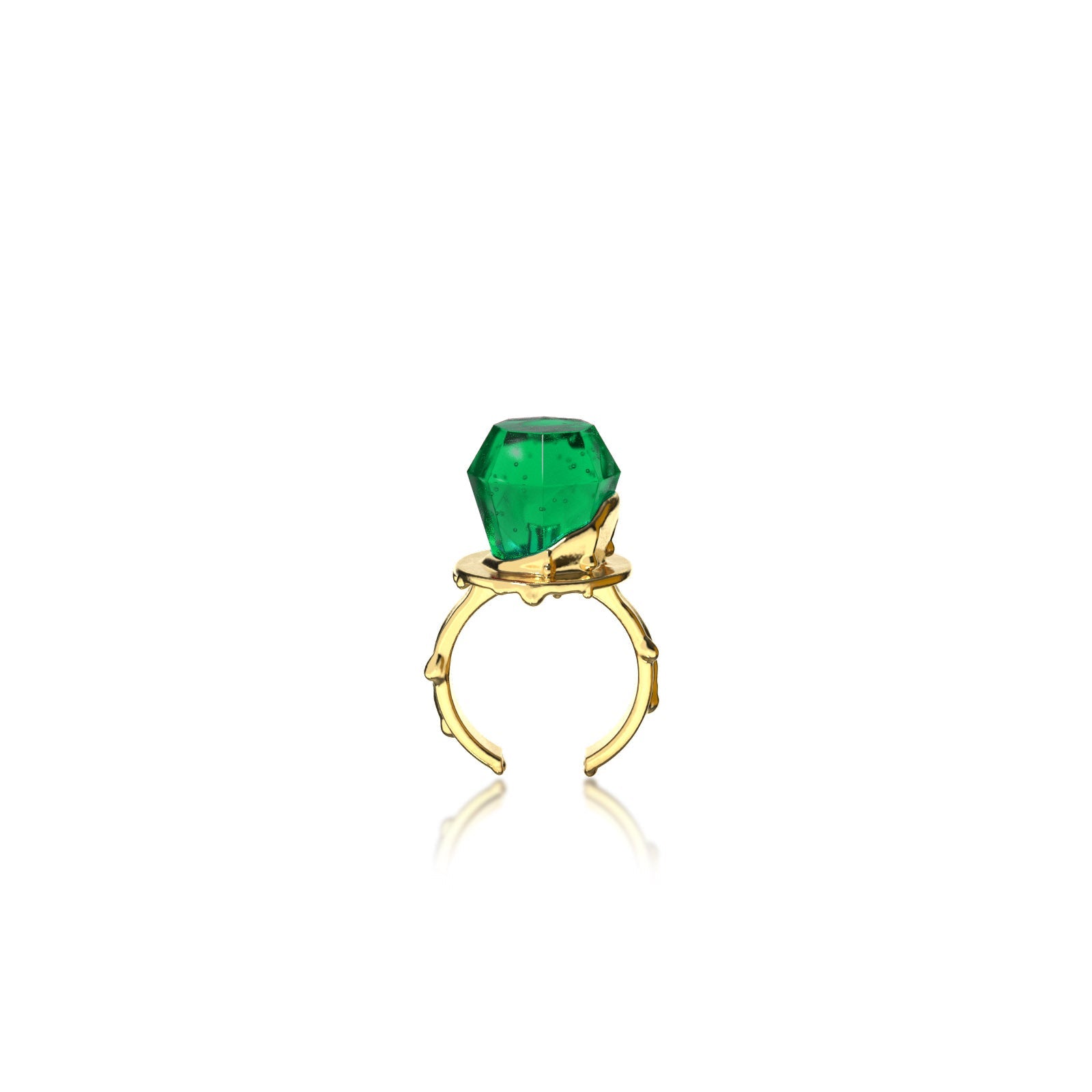 FUN GEM RING GREEN
