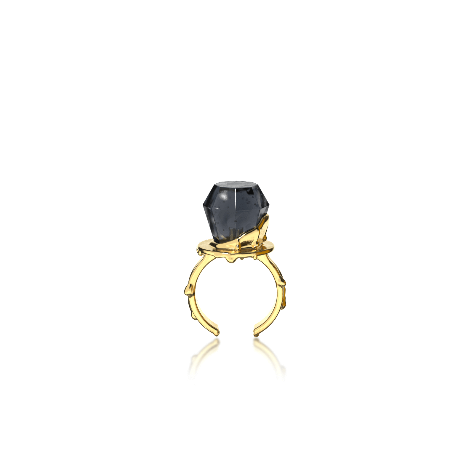 FUN GEM RING BLACK
